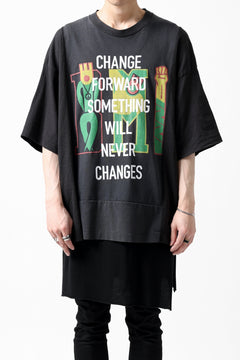 画像をギャラリービューアに読み込む, CHANGES VINTAGE REMAKE MULTI PANEL S/S TEE (BLACK #G)