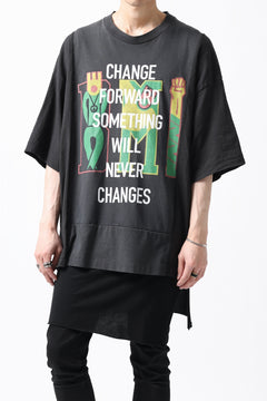 画像をギャラリービューアに読み込む, CHANGES VINTAGE REMAKE MULTI PANEL S/S TEE (BLACK #G)