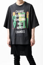 画像をギャラリービューアに読み込む, CHANGES VINTAGE REMAKE MULTI PANEL S/S TEE (BLACK #G)