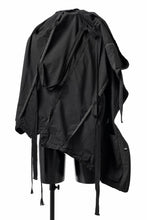 画像をギャラリービューアに読み込む, masnada CROPPED LOOSE POCKET PARKA JACKET / STRETCH COTTON RIPSTOP (SOLID BLACK)