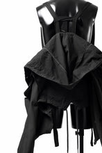 画像をギャラリービューアに読み込む, masnada CROPPED LOOSE POCKET PARKA JACKET / STRETCH COTTON RIPSTOP (SOLID BLACK)