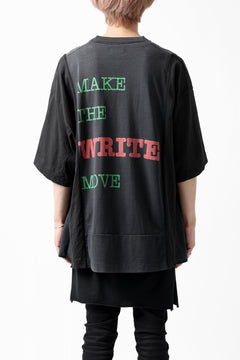 画像をギャラリービューアに読み込む, CHANGES VINTAGE REMAKE MULTI PANEL S/S TEE (BLACK #G)