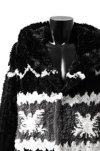 画像をギャラリービューアに読み込む, ISAMU KATAYAMA BACKLASH KNIT HOODIE BLOUSON / RABBIT FUR (BLACK)