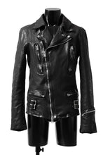 画像をギャラリービューアに読み込む, ISAMU KATAYAMA BACKLASH DOUBLE RIDERS JACKET "LIGHTNING" / GARMENT WASHED JP CALF (BLACK)