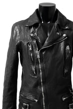 画像をギャラリービューアに読み込む, ISAMU KATAYAMA BACKLASH DOUBLE RIDERS JACKET - LIGHTNING / GARMENT WASHED JP CALF (BLACK)