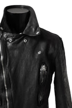 画像をギャラリービューアに読み込む, ISAMU KATAYAMA BACKLASH DOUBLE RIDERS JACKET - LIGHTNING / GARMENT WASHED JP CALF (BLACK)