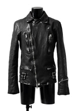 画像をギャラリービューアに読み込む, ISAMU KATAYAMA BACKLASH DOUBLE RIDERS JACKET "LIGHTNING" / GARMENT WASHED JP CALF (BLACK)