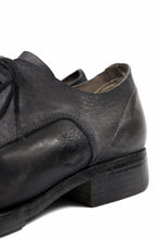 画像をギャラリービューアに読み込む, BORIS BIDJAN SABERI HORSE CULATTA SKIN DERBY SHOES / OBJECT DYED AND HAND-TREATED "SHOE2.1" (BLACK)