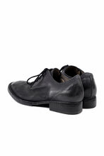 画像をギャラリービューアに読み込む, BORIS BIDJAN SABERI HORSE CULATTA SKIN DERBY SHOES / OBJECT DYED AND HAND-TREATED "SHOE2.1" (BLACK)