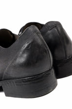 画像をギャラリービューアに読み込む, BORIS BIDJAN SABERI HORSE CULATTA SKIN DERBY SHOES / OBJECT DYED AND HAND-TREATED "SHOE2.1" (BLACK)