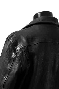 画像をギャラリービューアに読み込む, ISAMU KATAYAMA BACKLASH DOUBLE RIDERS JACKET - LIGHTNING / GARMENT WASHED JP CALF (BLACK)