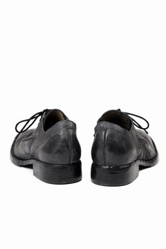 画像をギャラリービューアに読み込む, BORIS BIDJAN SABERI HORSE CULATTA SKIN DERBY SHOES / OBJECT DYED AND HAND-TREATED "SHOE2.1" (BLACK)