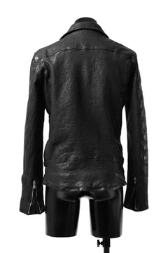 画像をギャラリービューアに読み込む, ISAMU KATAYAMA BACKLASH DOUBLE RIDERS JACKET - LIGHTNING / GARMENT WASHED JP CALF (BLACK)