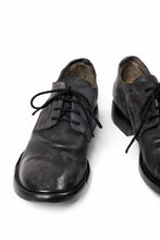 画像をギャラリービューアに読み込む, BORIS BIDJAN SABERI HORSE CULATTA SKIN DERBY SHOES / OBJECT DYED AND HAND-TREATED "SHOE2.1" (BLACK)
