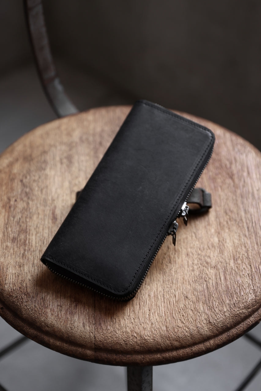 画像をギャラリービューアに読み込む, Portaille ROUND ZIP LONG WALLET / PUEBLO (BLACK)