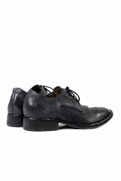 画像をギャラリービューアに読み込む, BORIS BIDJAN SABERI HORSE CULATTA SKIN DERBY SHOES / OBJECT DYED AND HAND-TREATED "SHOE2.1" (BLACK)