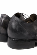 画像をギャラリービューアに読み込む, BORIS BIDJAN SABERI HORSE CULATTA SKIN DERBY SHOES / OBJECT DYED AND HAND-TREATED "SHOE2.1" (BLACK)