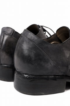 画像をギャラリービューアに読み込む, BORIS BIDJAN SABERI HORSE CULATTA SKIN DERBY SHOES / OBJECT DYED AND HAND-TREATED "SHOE2.1" (BLACK)
