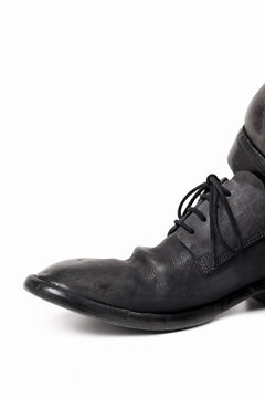 画像をギャラリービューアに読み込む, BORIS BIDJAN SABERI HORSE CULATTA SKIN DERBY SHOES / OBJECT DYED AND HAND-TREATED "SHOE2.1" (BLACK)