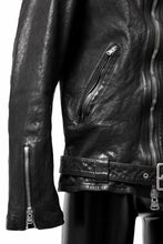 画像をギャラリービューアに読み込む, ISAMU KATAYAMA BACKLASH DOUBLE RIDERS JACKET "RELAX" / GARMENT WASHED JP CALF (BLACK)