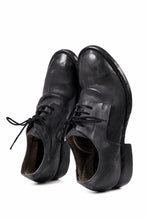 画像をギャラリービューアに読み込む, BORIS BIDJAN SABERI HORSE CULATTA SKIN DERBY SHOES / OBJECT DYED AND HAND-TREATED "SHOE2.1" (BLACK)