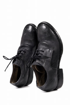 画像をギャラリービューアに読み込む, BORIS BIDJAN SABERI HORSE CULATTA SKIN DERBY SHOES / OBJECT DYED AND HAND-TREATED "SHOE2.1" (BLACK)