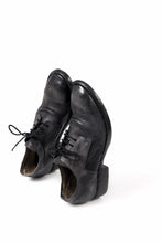 画像をギャラリービューアに読み込む, BORIS BIDJAN SABERI HORSE CULATTA SKIN DERBY SHOES / OBJECT DYED AND HAND-TREATED "SHOE2.1" (BLACK)