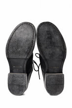 画像をギャラリービューアに読み込む, BORIS BIDJAN SABERI HORSE CULATTA SKIN DERBY SHOES / OBJECT DYED AND HAND-TREATED &quot;SHOE2.1&quot; (BLACK)