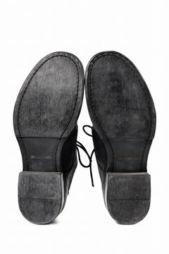 画像をギャラリービューアに読み込む, BORIS BIDJAN SABERI HORSE CULATTA SKIN DERBY SHOES / OBJECT DYED AND HAND-TREATED "SHOE2.1" (BLACK)