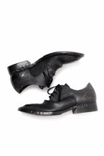 画像をギャラリービューアに読み込む, BORIS BIDJAN SABERI HORSE CULATTA SKIN DERBY SHOES / OBJECT DYED AND HAND-TREATED "SHOE2.1" (BLACK)