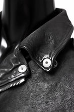 画像をギャラリービューアに読み込む, ISAMU KATAYAMA BACKLASH DOUBLE RIDERS JACKET "RELAX" / GARMENT WASHED JP CALF (BLACK)