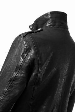 画像をギャラリービューアに読み込む, ISAMU KATAYAMA BACKLASH DOUBLE RIDERS JACKET &quot;RELAX&quot; / GARMENT WASHED JP CALF (BLACK)