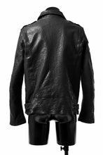 画像をギャラリービューアに読み込む, ISAMU KATAYAMA BACKLASH DOUBLE RIDERS JACKET "RELAX" / GARMENT WASHED JP CALF (BLACK)