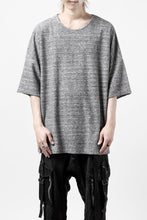 Load image into Gallery viewer, ISAMU KATAYAMA BACKLASH RANDOM PILE FABRIC SHORT SLEEVE CUT & SEWN (GREY)