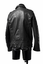 画像をギャラリービューアに読み込む, ISAMU KATAYAMA BACKLASH DOUBLE RIDERS JACKET &quot;RELAX&quot; / GARMENT WASHED JP CALF (BLACK)