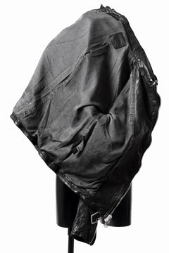 画像をギャラリービューアに読み込む, ISAMU KATAYAMA BACKLASH DOUBLE RIDERS JACKET "RELAX" / GARMENT WASHED JP CALF (BLACK)