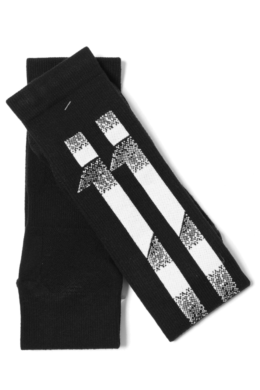 画像をギャラリービューアに読み込む, 11 BY BORIS BIDJAN SABERI BLOCK STRIPES SOCKS &quot;SOCKS1B&quot; (BLACK)