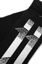 画像をギャラリービューアに読み込む, 11 BY BORIS BIDJAN SABERI BLOCK STRIPES SOCKS &quot;SOCKS1B&quot; (BLACK)