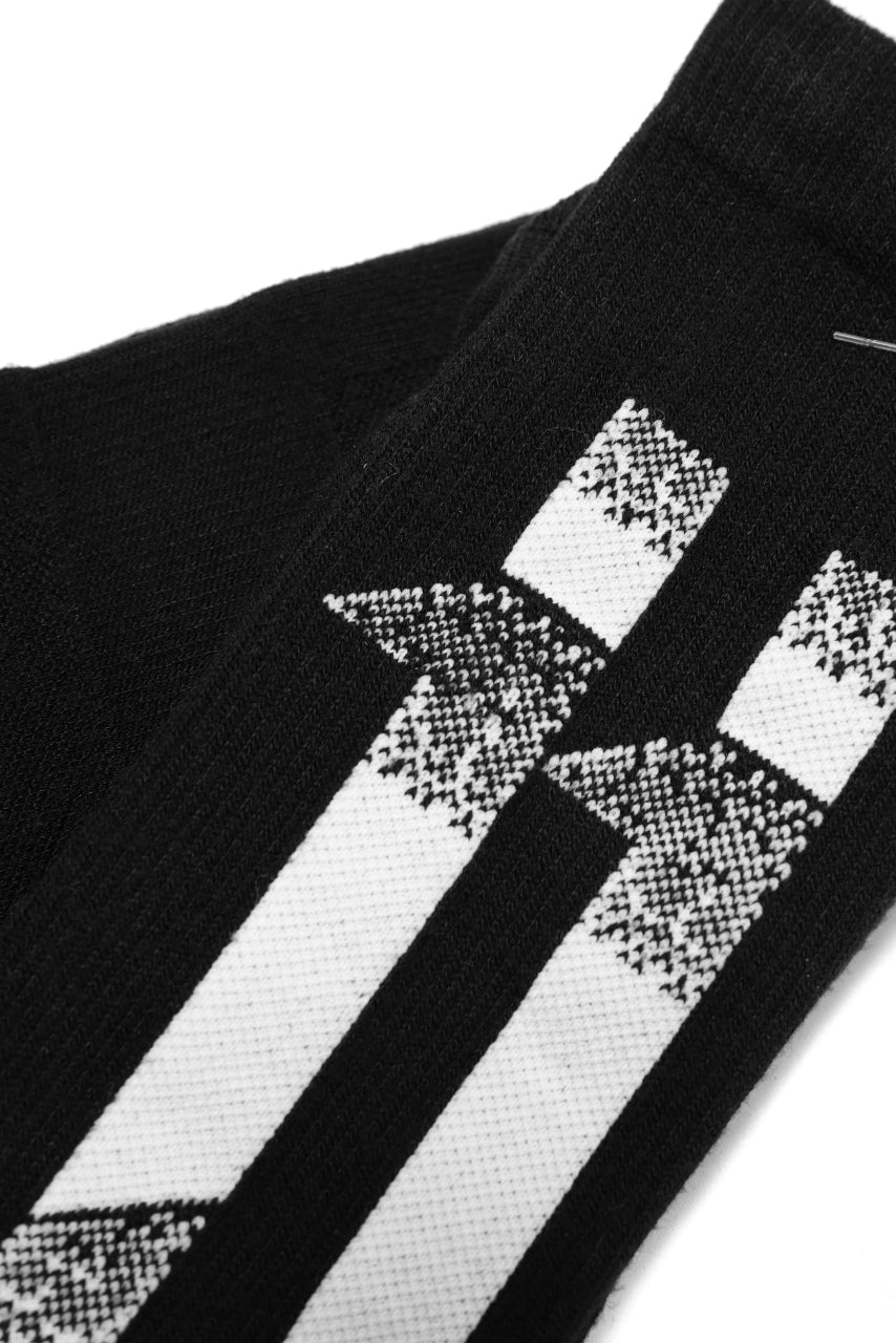 Load image into Gallery viewer, 11 BY BORIS BIDJAN SABERI BLOCK STRIPES SOCKS "SOCKS1B" (BLACK)