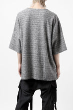 Load image into Gallery viewer, ISAMU KATAYAMA BACKLASH RANDOM PILE FABRIC SHORT SLEEVE CUT & SEWN (GREY)