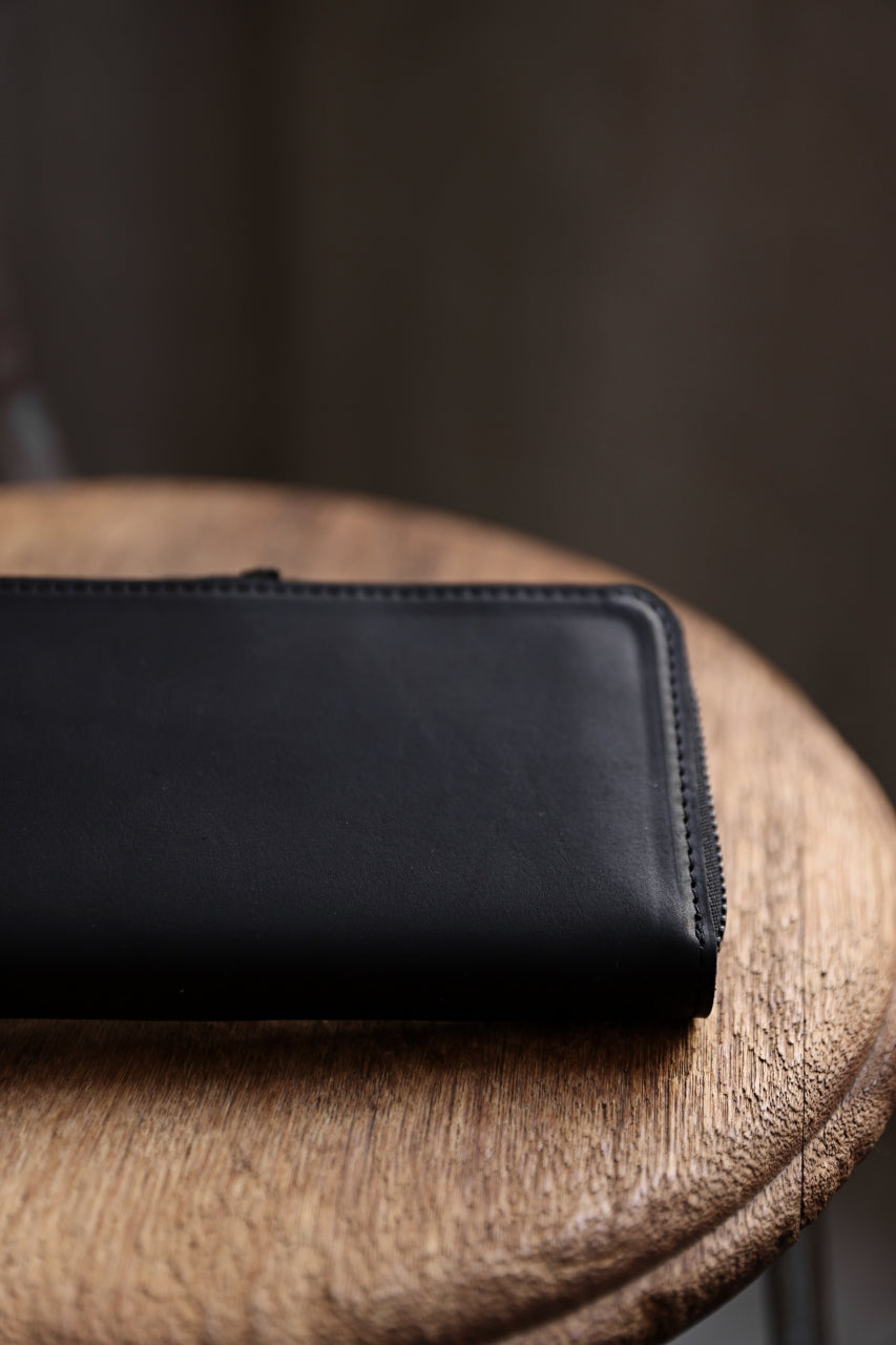 画像をギャラリービューアに読み込む, Portaille ROUND ZIP LONG WALLET / GUIDI FIORE (BLACK)