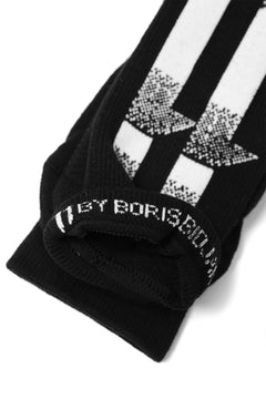 画像をギャラリービューアに読み込む, 11 BY BORIS BIDJAN SABERI BLOCK STRIPES SOCKS &quot;SOCKS1B&quot; (BLACK)