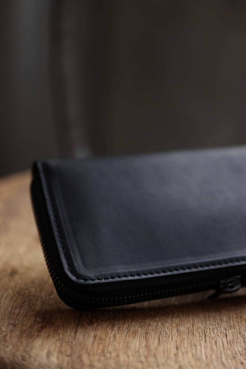 画像をギャラリービューアに読み込む, Portaille ROUND ZIP LONG WALLET / GUIDI FIORE (BLACK)