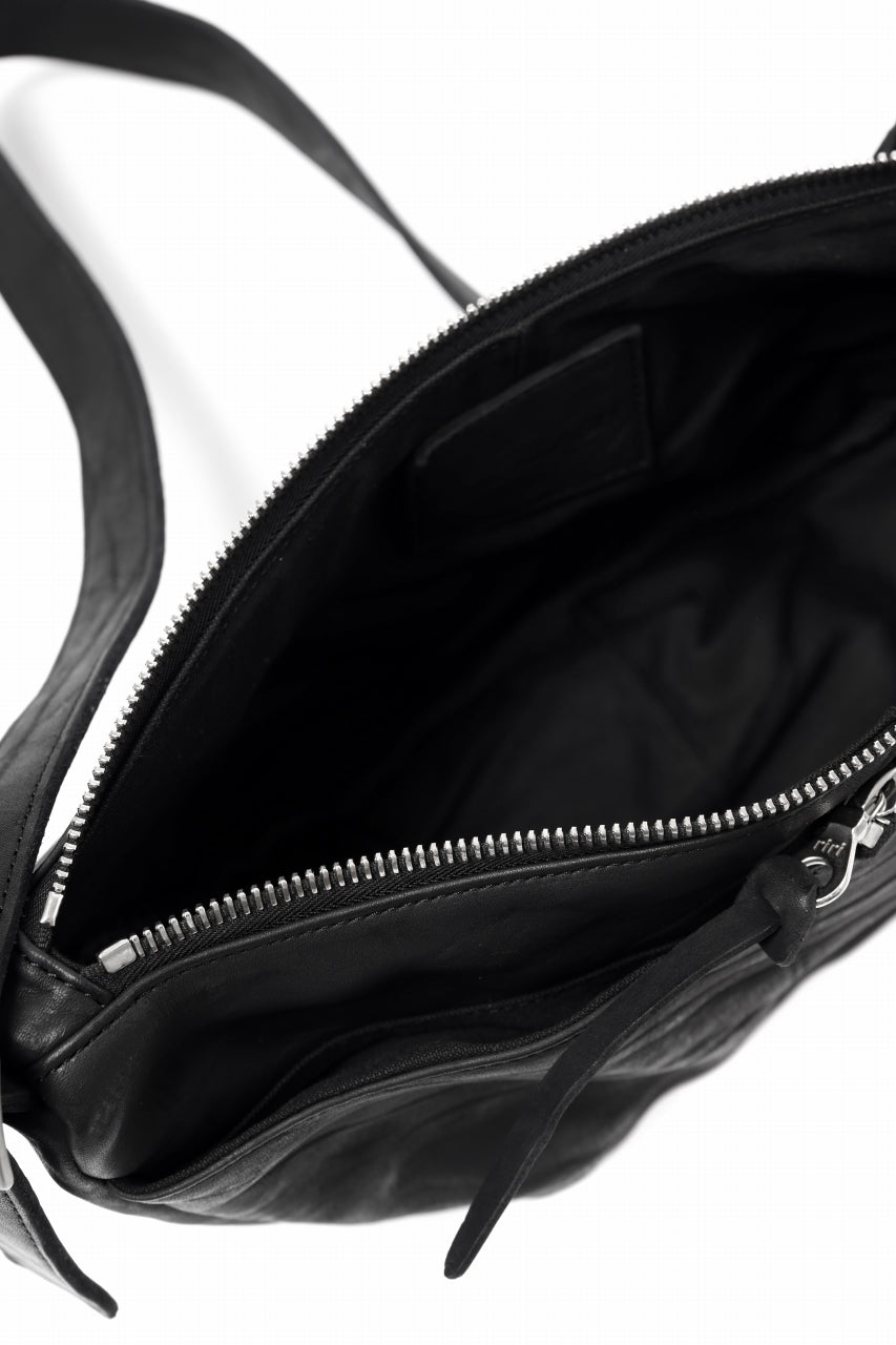 Load image into Gallery viewer, ISAMU KATAYAMA BACKLASH SHOULDER BAG / DOUBLE-SHOULDER OBJECT DYED (BLACK)