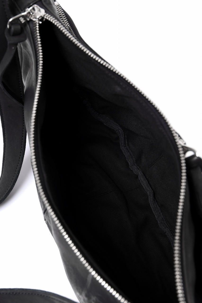 Load image into Gallery viewer, ISAMU KATAYAMA BACKLASH SHOULDER BAG / DOUBLE-SHOULDER OBJECT DYED (BLACK)