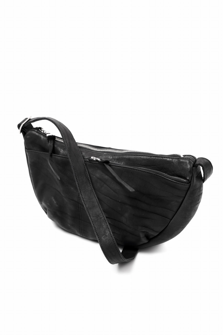 Load image into Gallery viewer, ISAMU KATAYAMA BACKLASH SHOULDER BAG / DOUBLE-SHOULDER OBJECT DYED (BLACK)