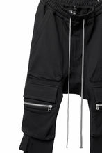 画像をギャラリービューアに読み込む, A.F ARTEFACT FLAP ZIP SARROUEL SKINNY PANTS / COTTON SWEAT (BLACK)
