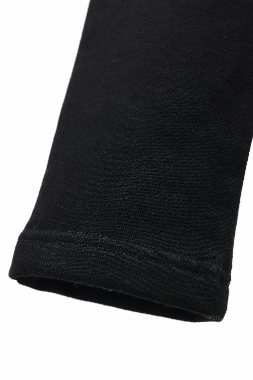 画像をギャラリービューアに読み込む, A.F ARTEFACT FLAP ZIP SARROUEL SKINNY PANTS / COTTON SWEAT (BLACK)