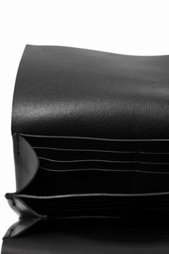Load image into Gallery viewer, ISAMU KATAYAMA BACKLASH LONG FOLD WALLET / GUIDI OILED-CALF (BLACK)