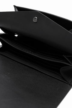 Load image into Gallery viewer, ISAMU KATAYAMA BACKLASH LONG FOLD WALLET / GUIDI OILED-CALF (BLACK)